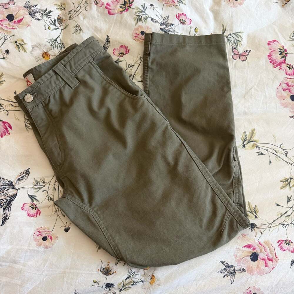 LIVSN EcoTrek Trail Pants in Olive Green - Size 32x30